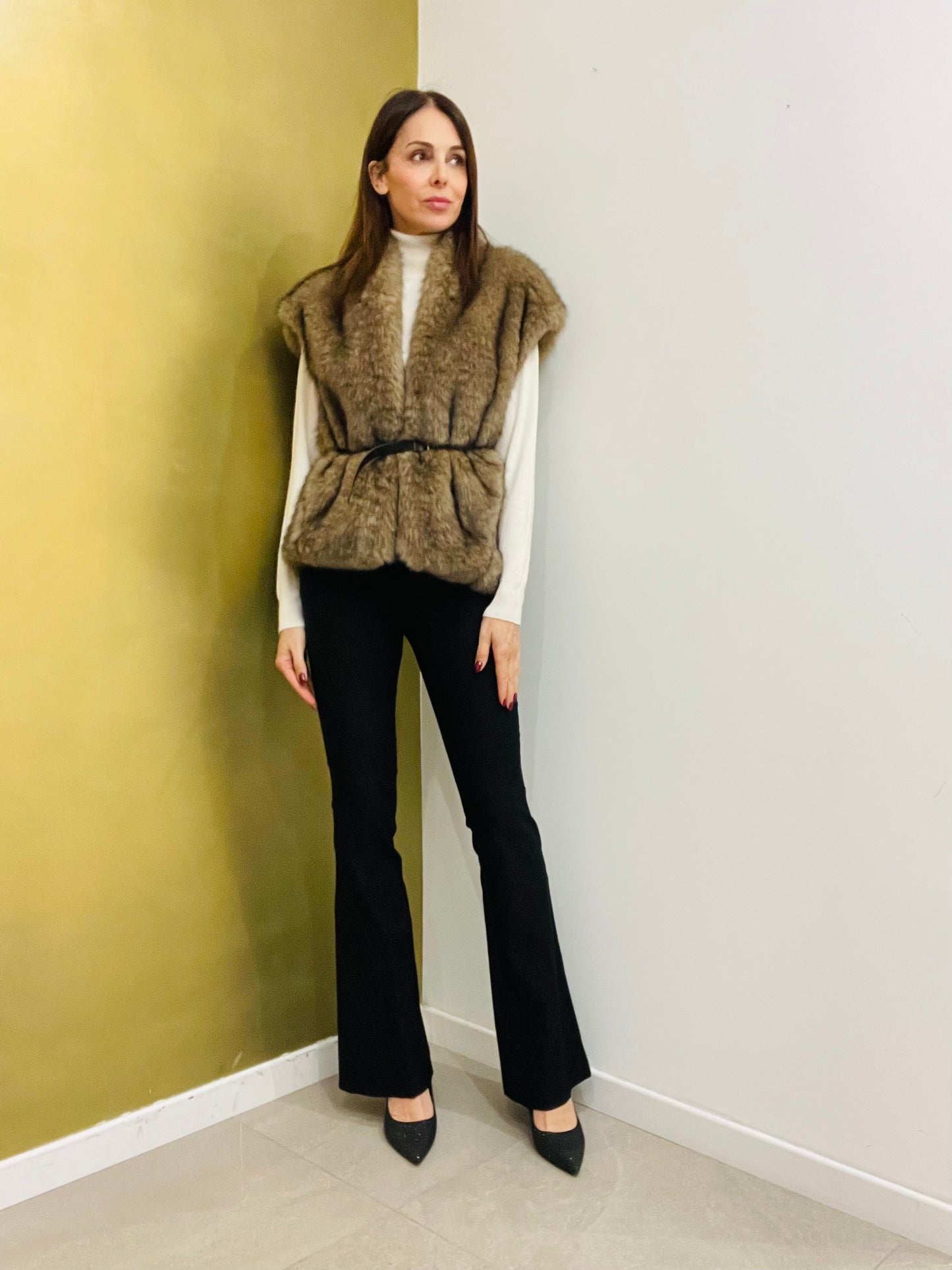 PANTALONE ADERENTE FLARE