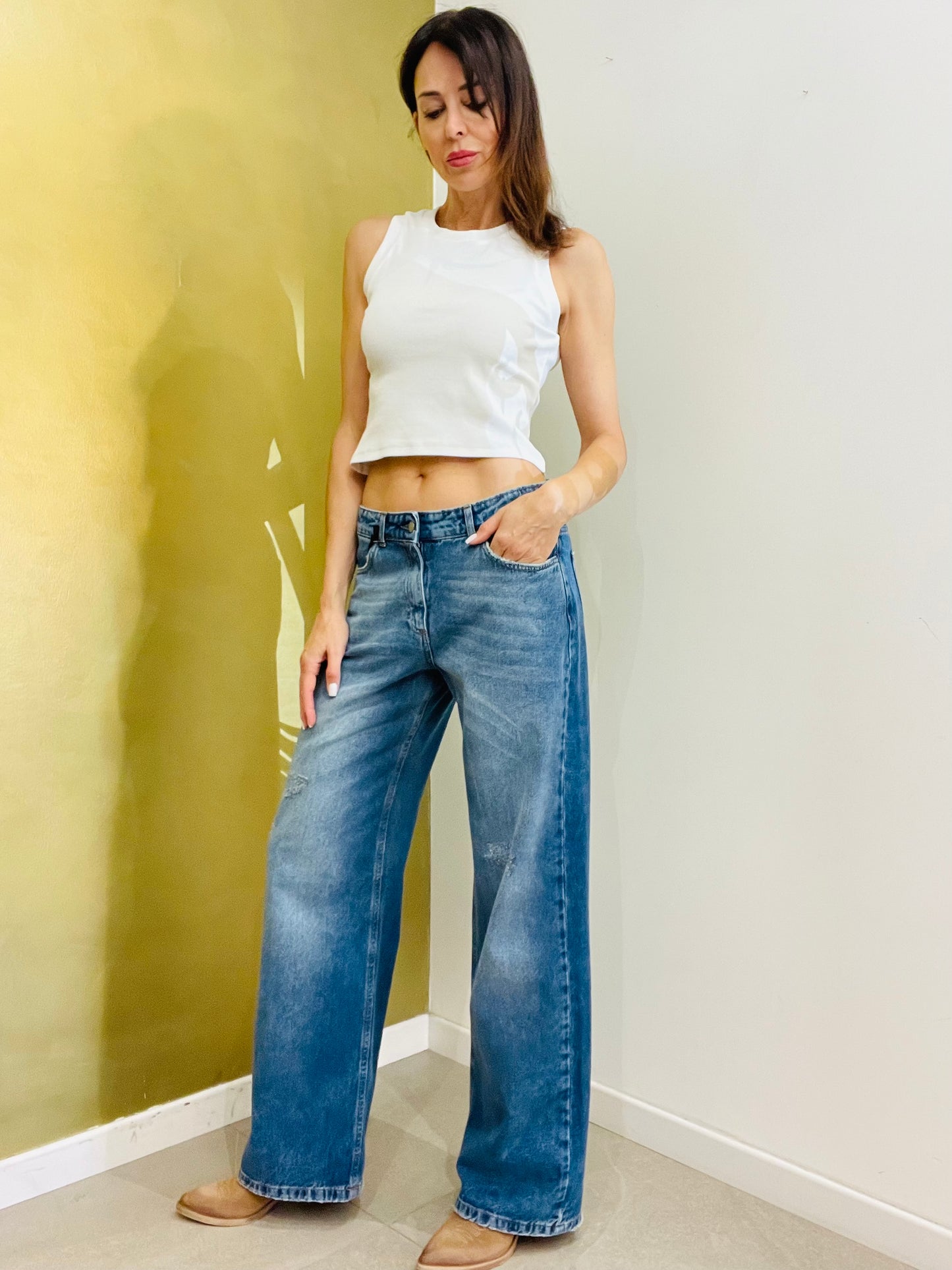 JEANS BOYFRIEND BLU