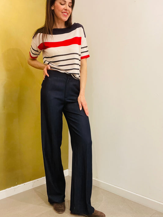 MAGLIA BARCHETTA A RIGHE