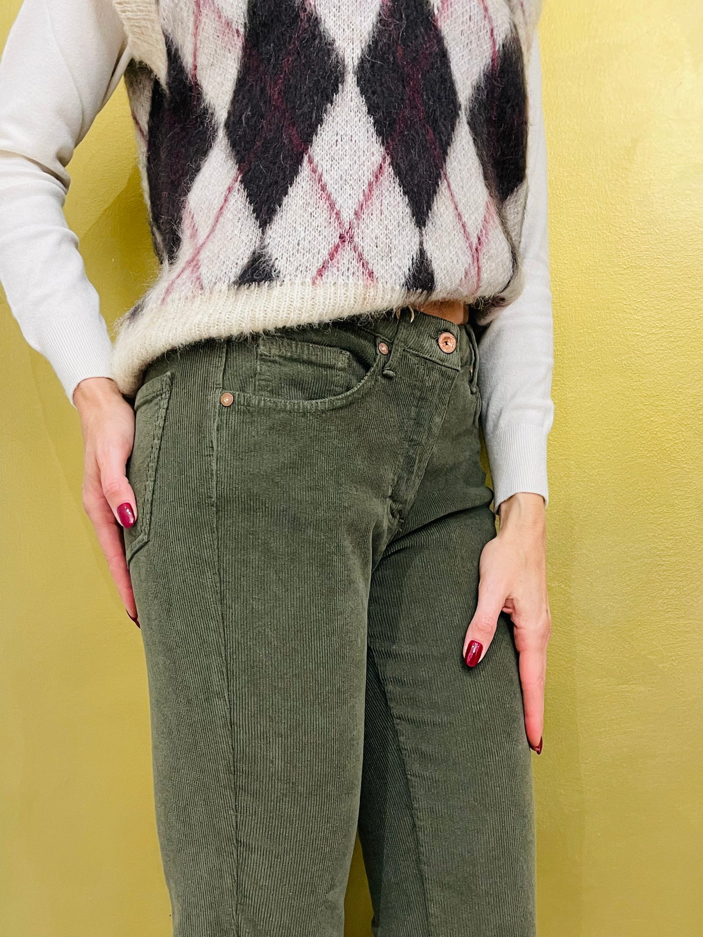 PANTALONE VELLUTINO SKINNY