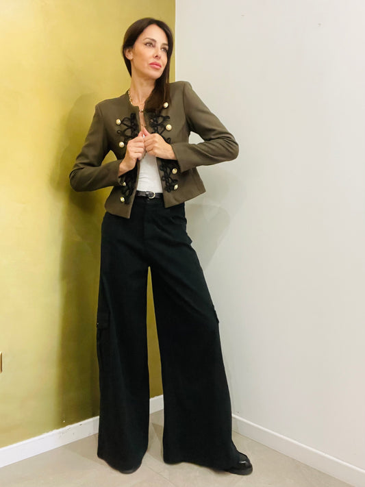 PANTALONE PALAZZO AMPIO CARGO