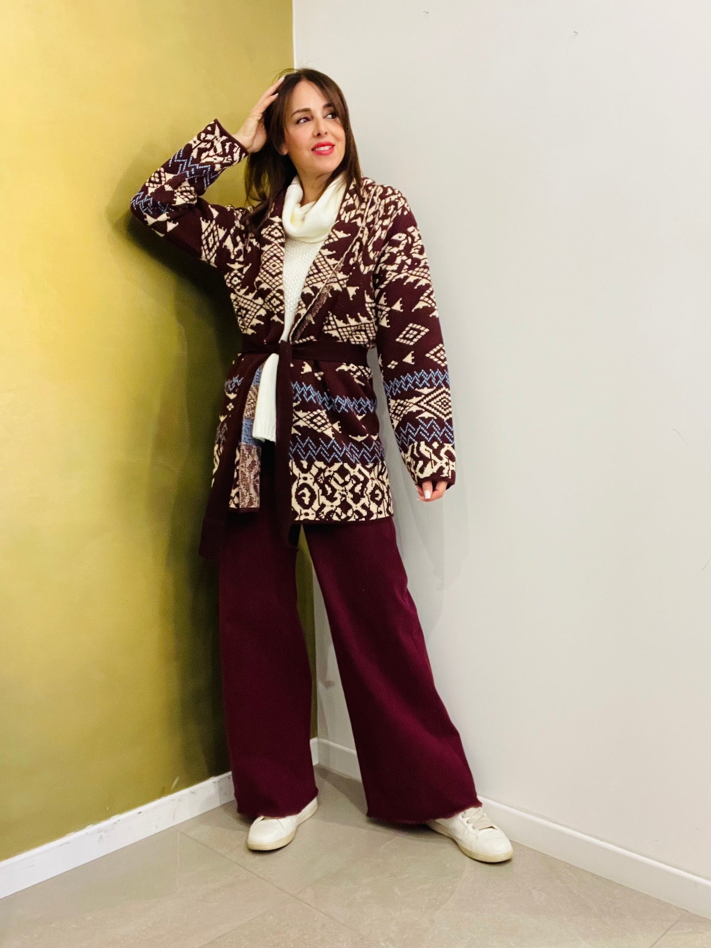 PANTALONE PALAZZO SFRANGIATO