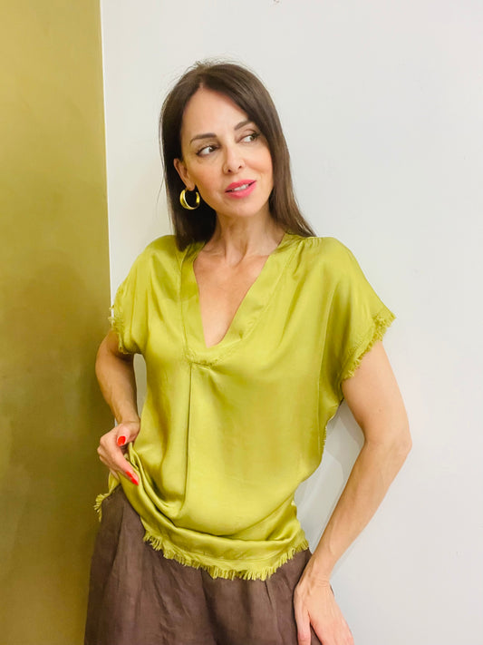 MAGLIA SATIN SFRANGIATA