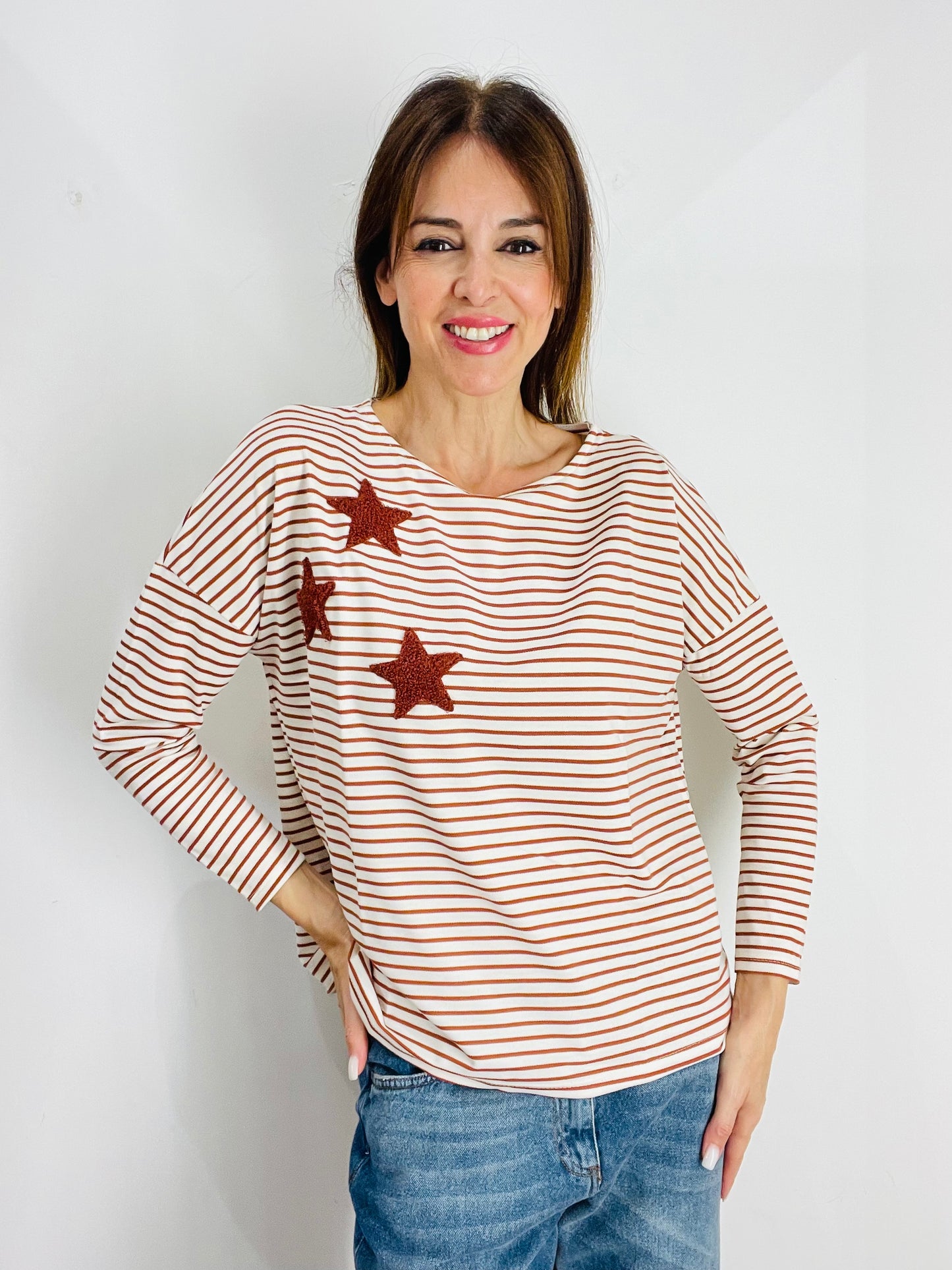MAGLIA STELLE RIGATA
