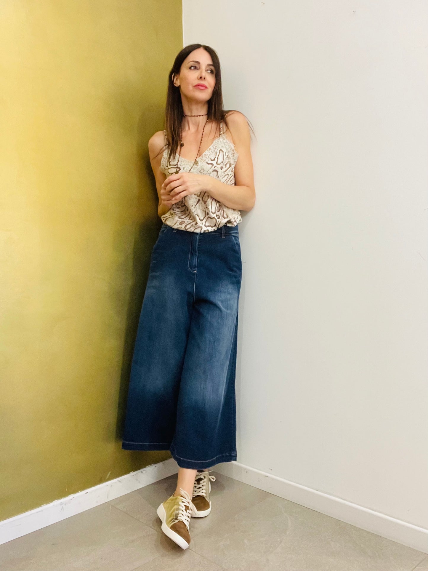 JEANS PALAZZO CULOTTE