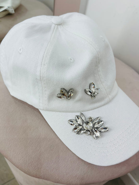 CAPPELLO VISIERA STRASS