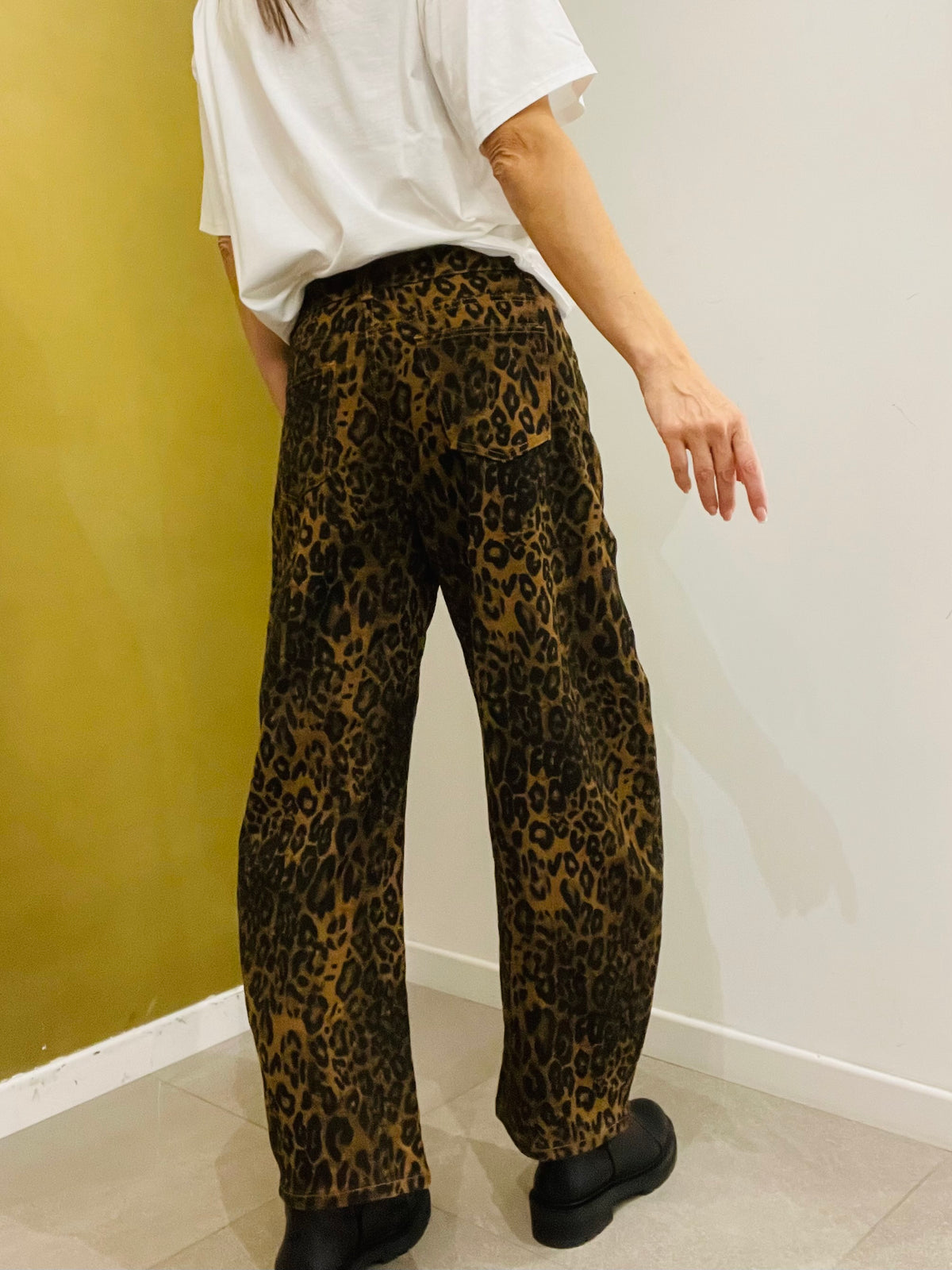 JEANS BAGGY MACULATO