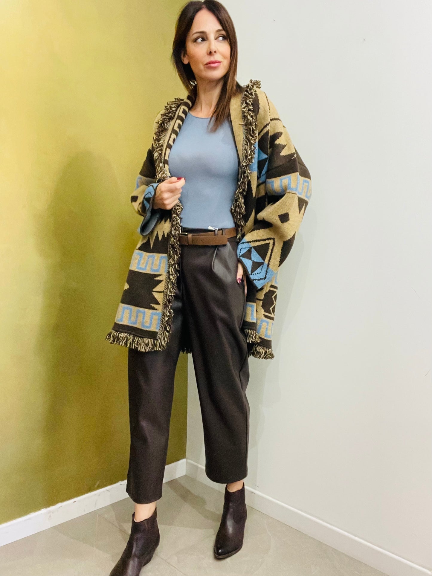 PANTALONE CLASSICO  IN ECOPELLE