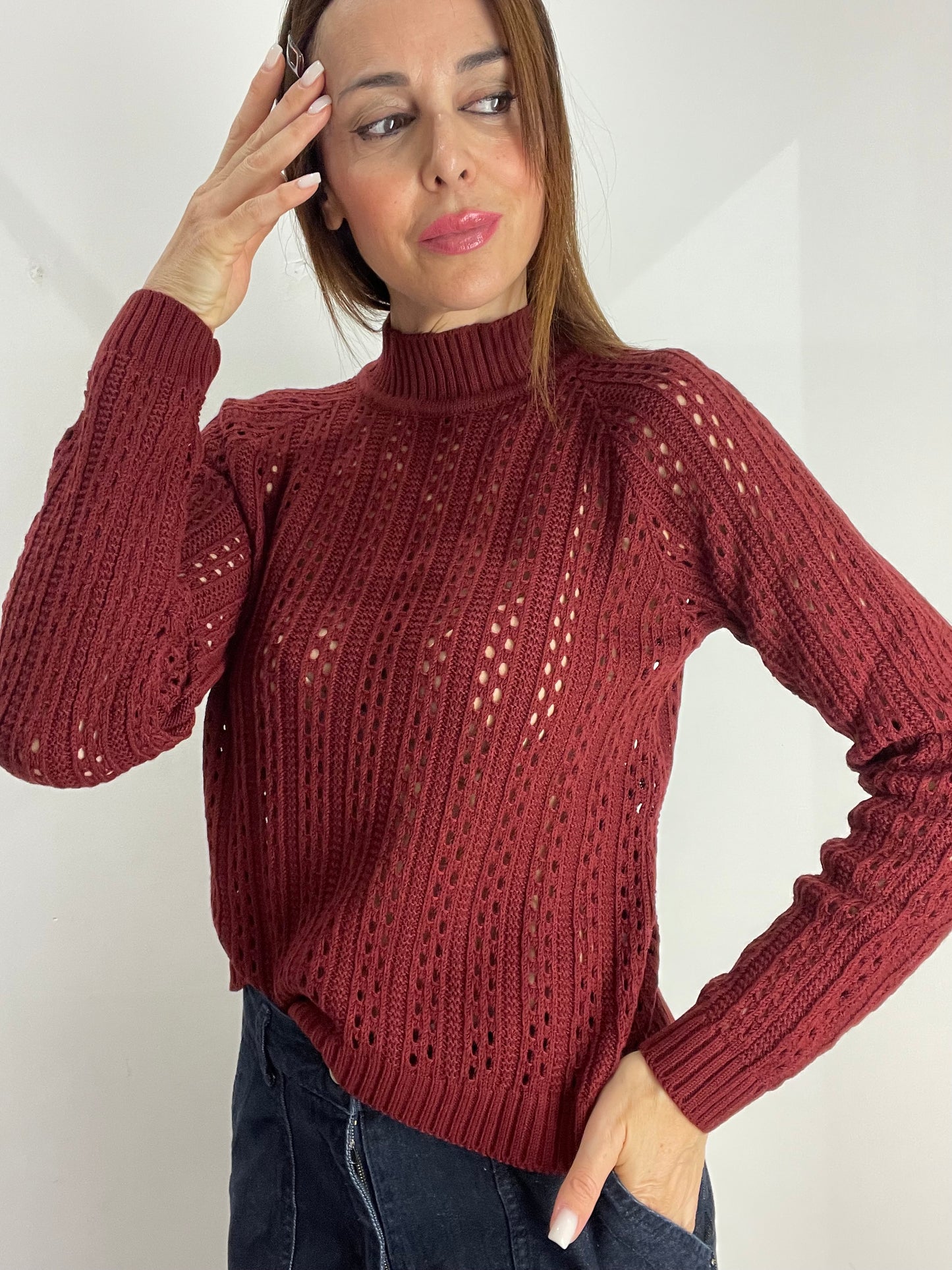 MAGLIA LUPETTO TRAFORATA