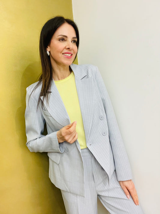 GIACCA GESSATA DOPPIOPETTO