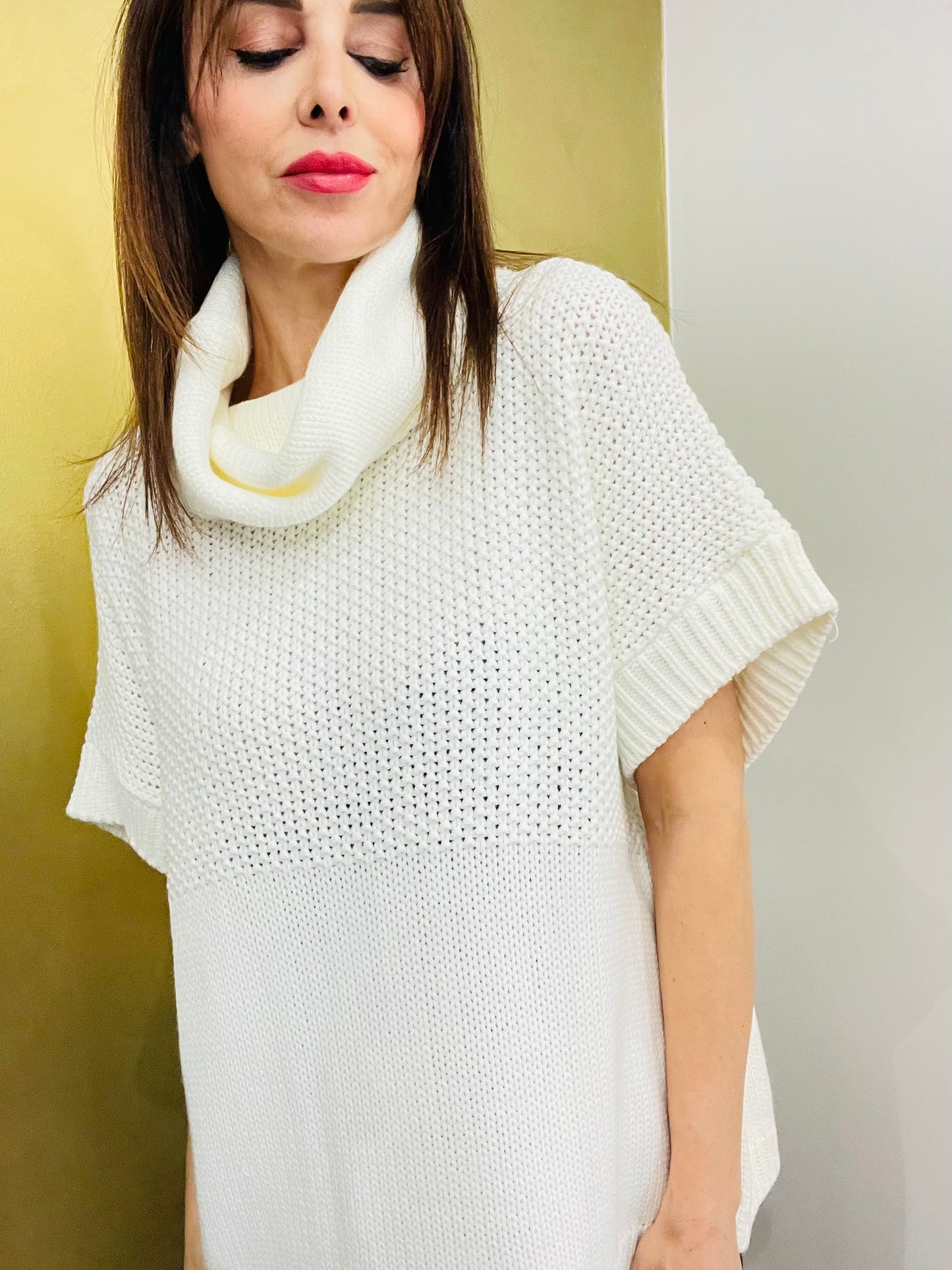 MAGLIA OVER COLLO AD ANELLO
