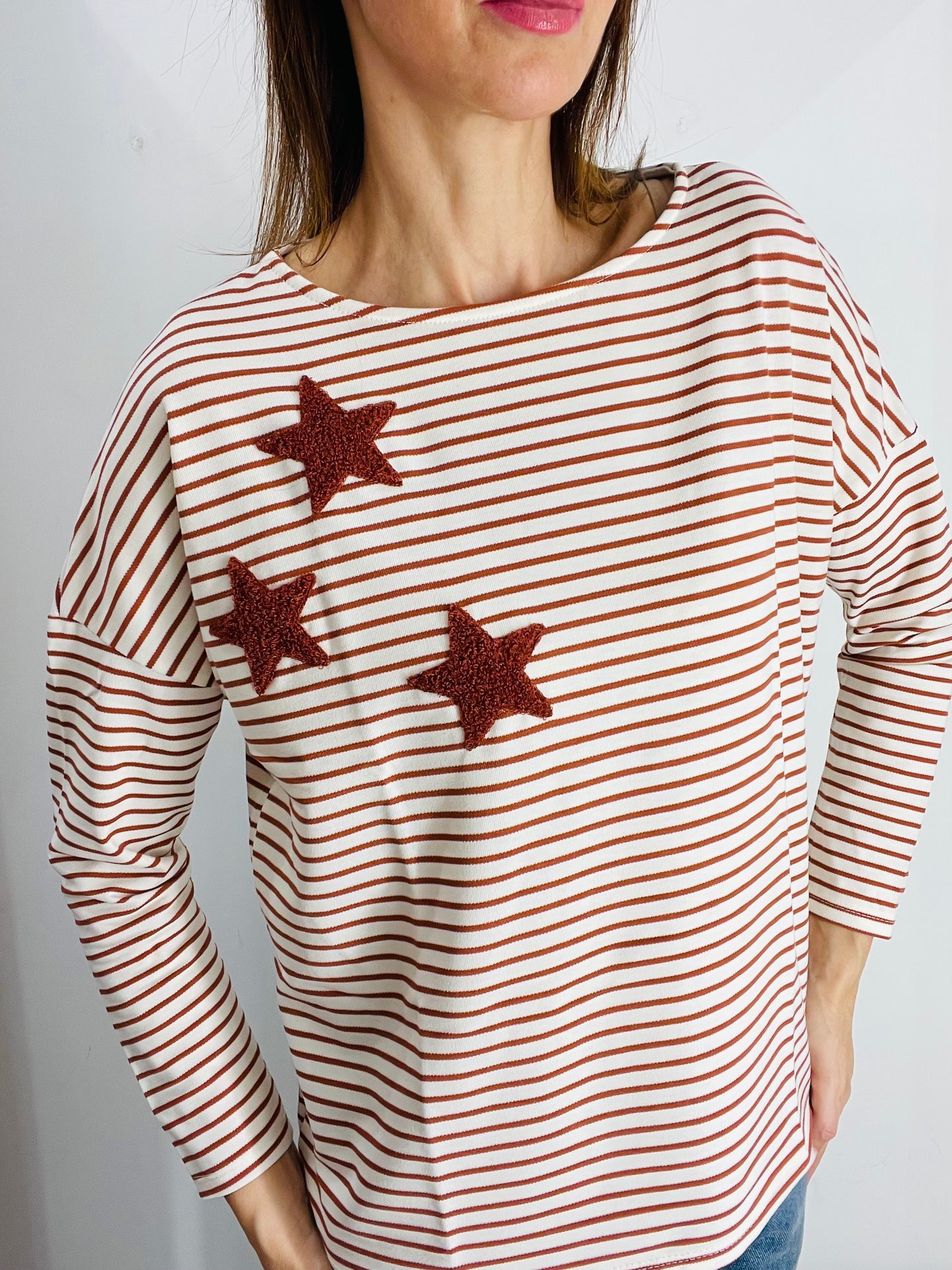 MAGLIA STELLE RIGATA