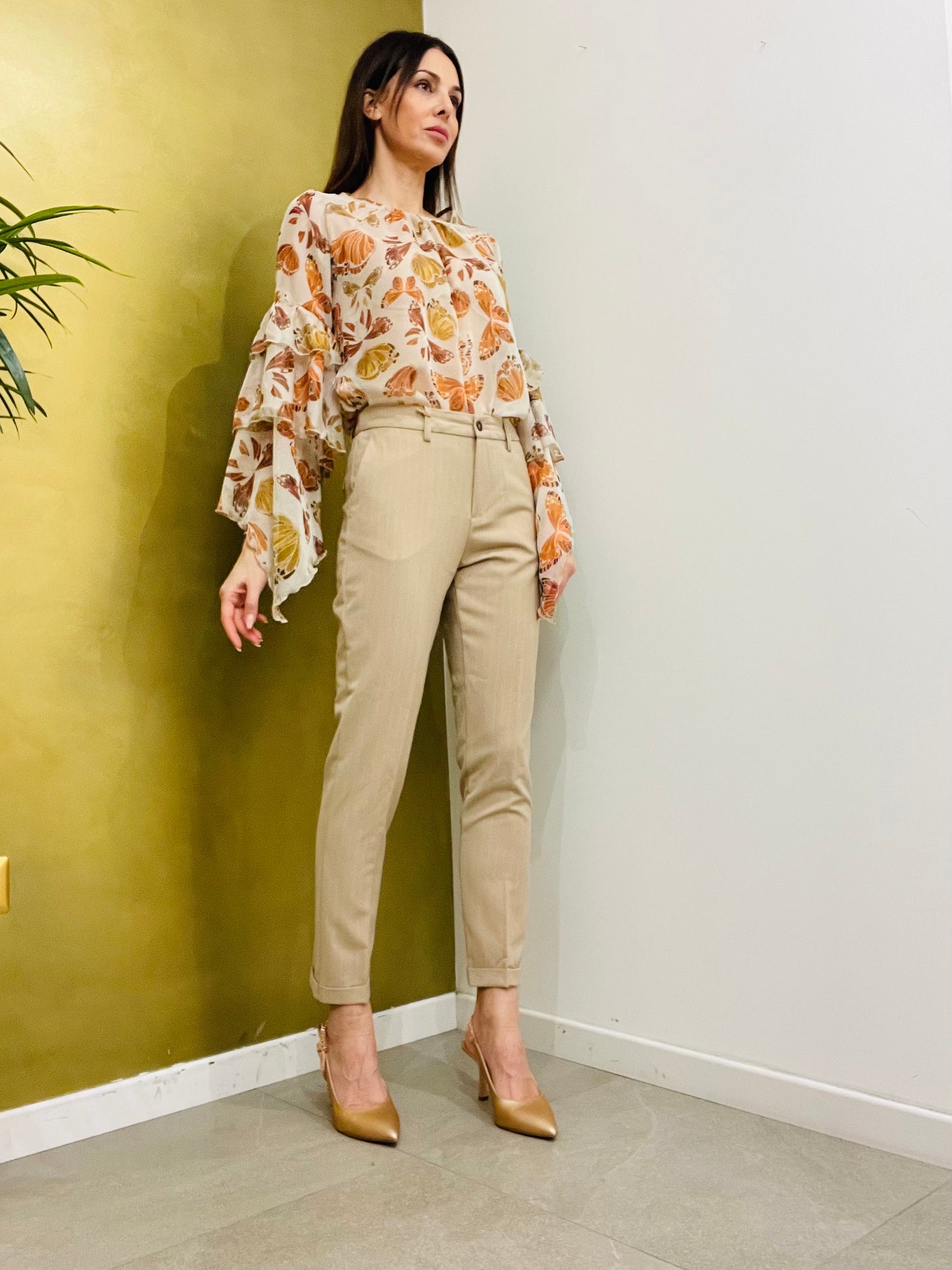 PANTALONE SIGARETTA GESSATO SQUAD