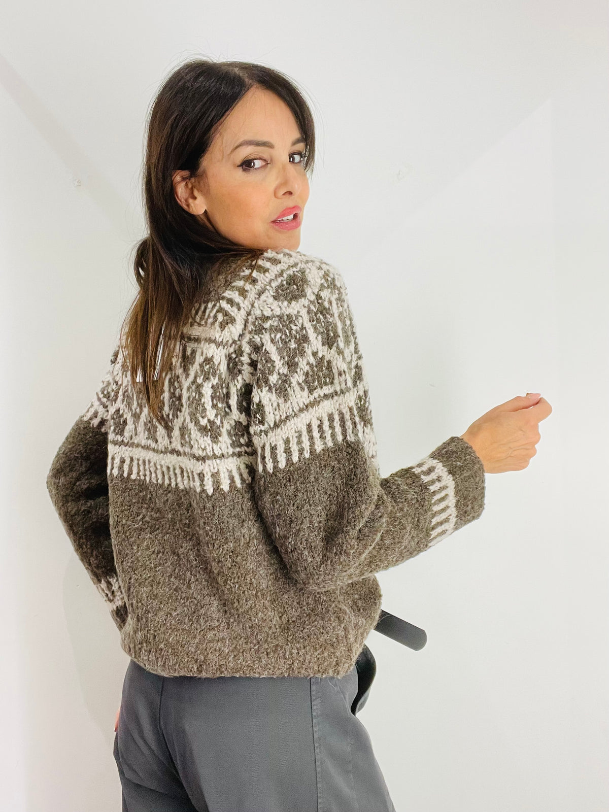 MAGLIONE BOUCLE A LUPETTO