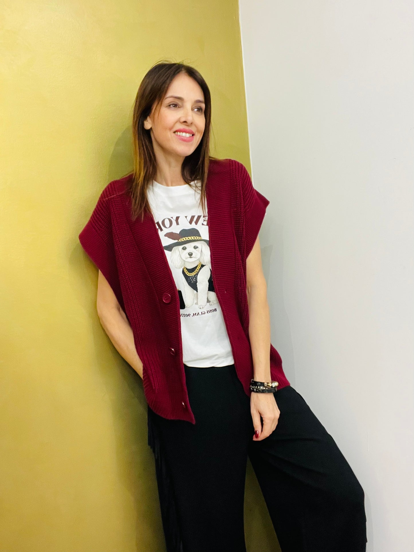 GILET IN MAGLIA