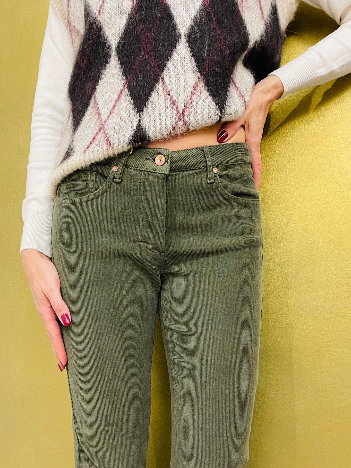 PANTALONE VELLUTINO SKINNY