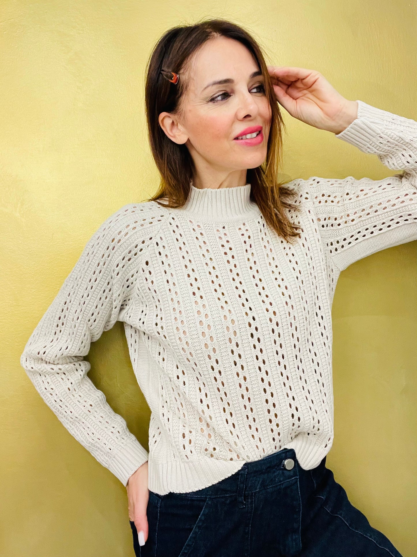 MAGLIA LUPETTO TRAFORATA