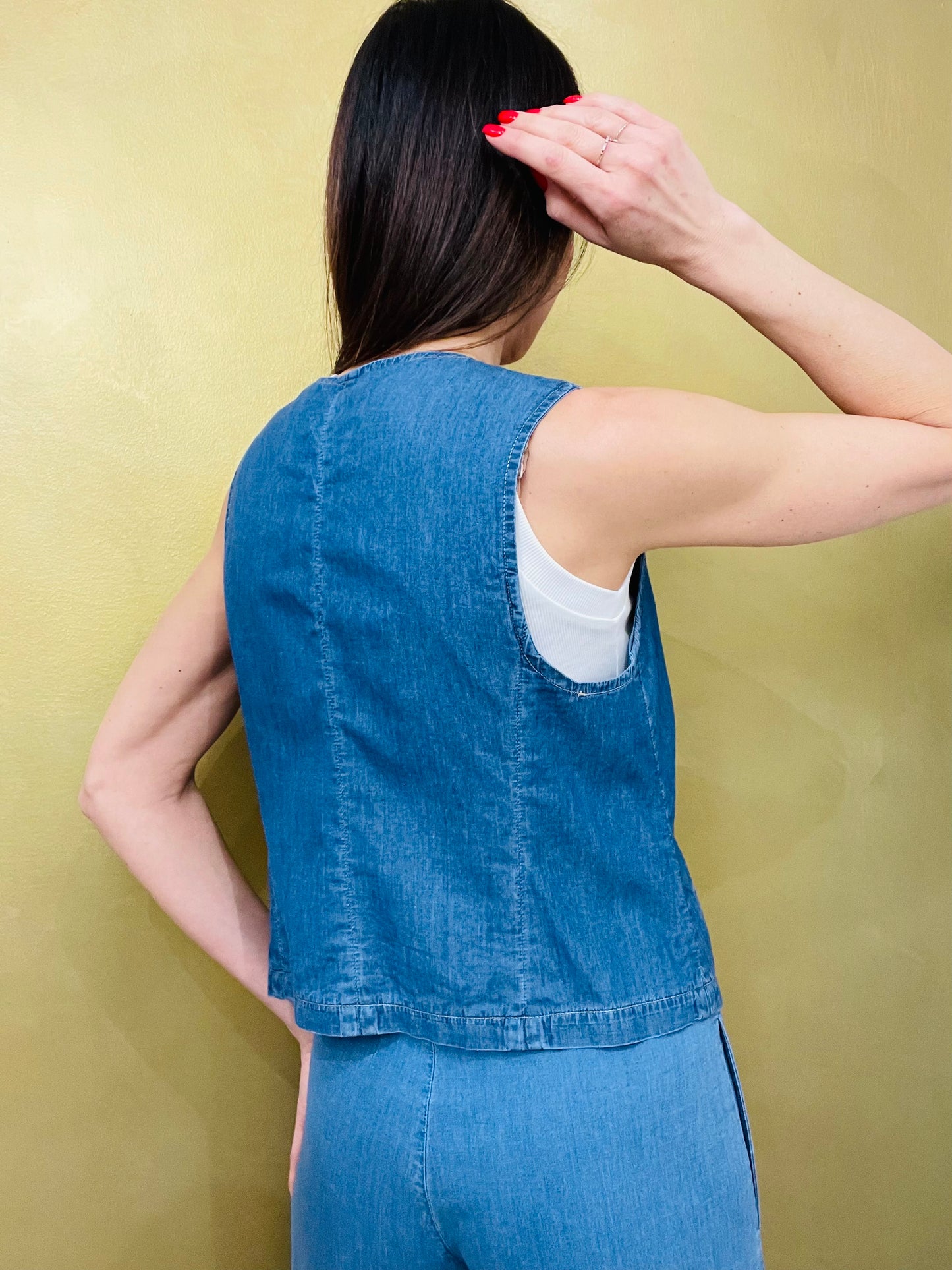 GILET IN JEANS SQUAD
