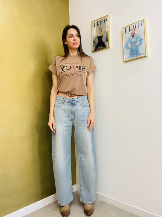 JEANS CHIUSURA DIAGONALE