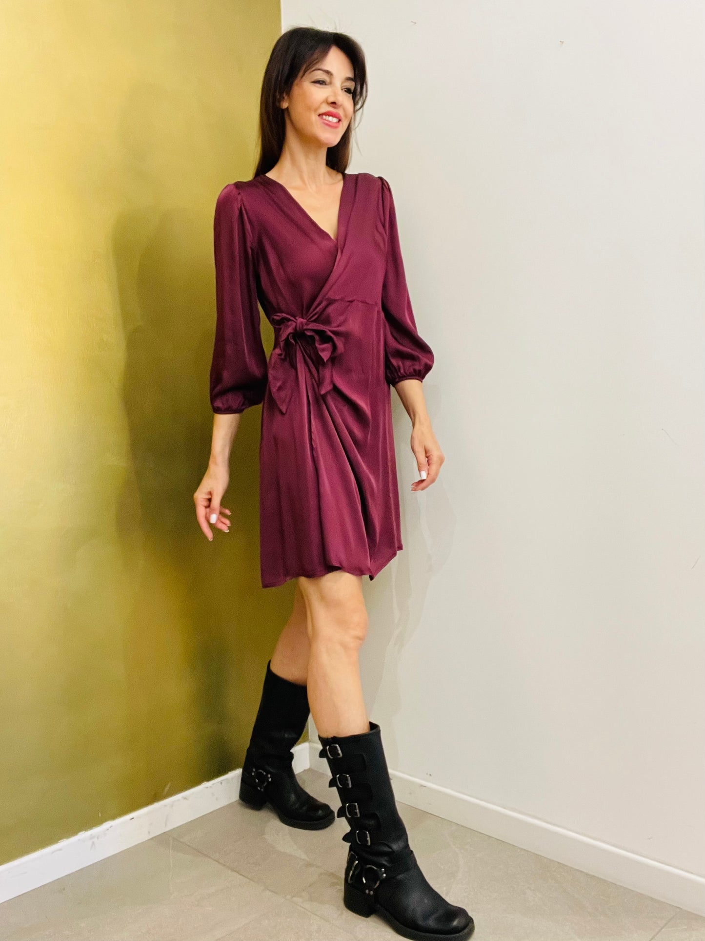 ABITO INCROCIO SATIN