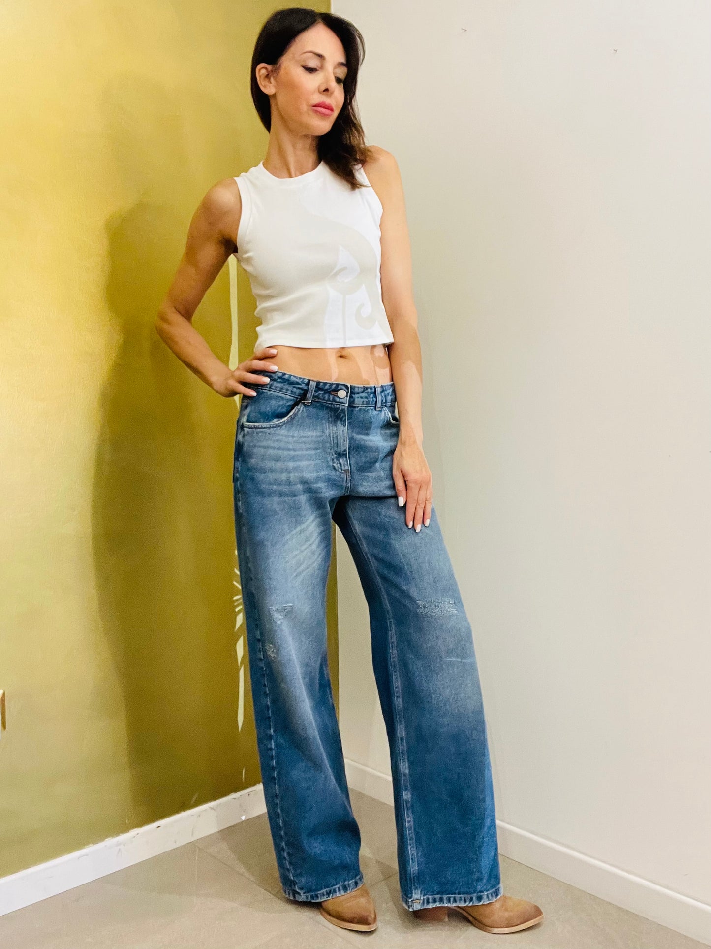 JEANS BOYFRIEND BLU