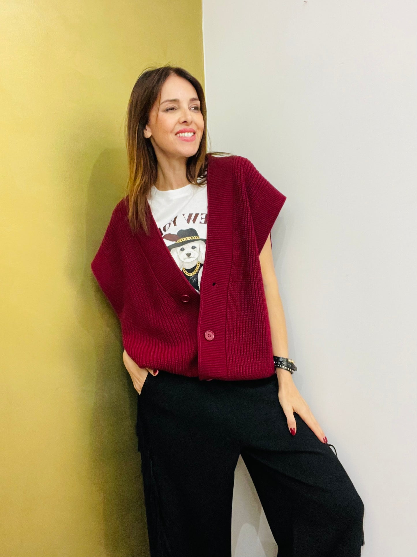 GILET IN MAGLIA