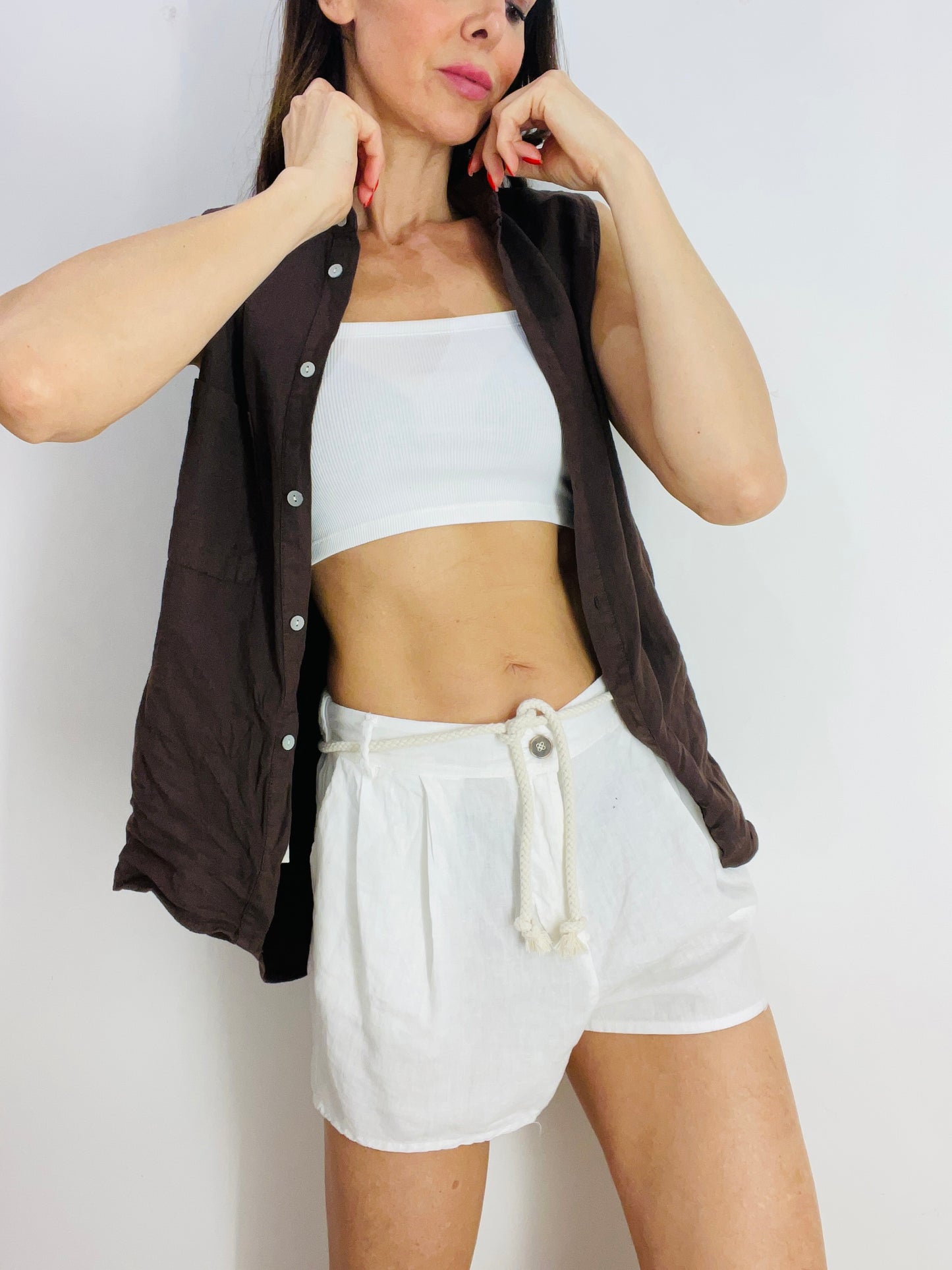 SHORTS PALLONCINO LINO