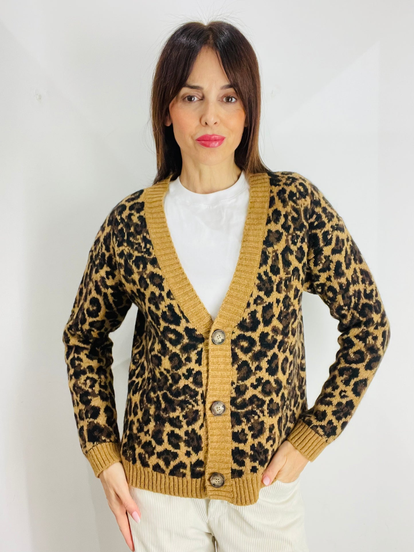 CARDIGAN MACULATO