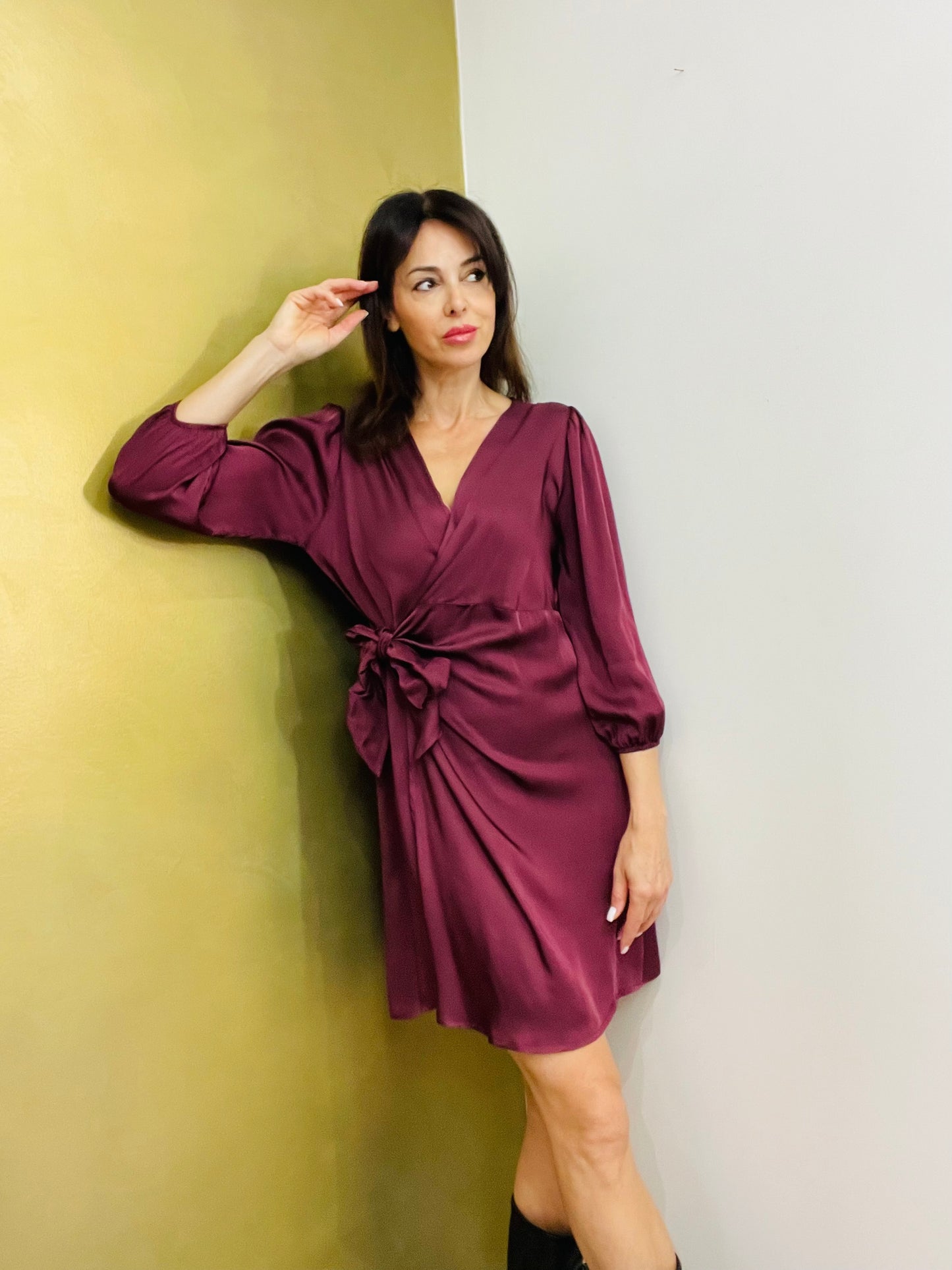 ABITO INCROCIO SATIN