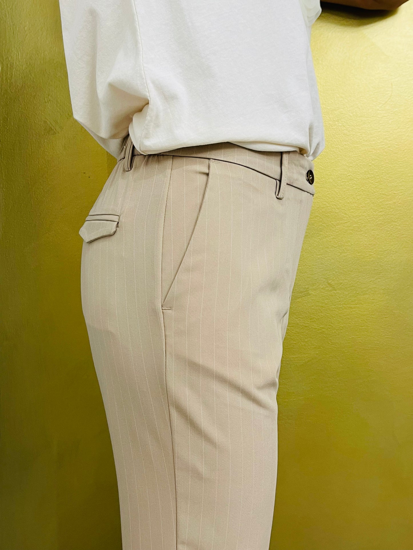 PANTALONE SIGARETTA GESSATO SQUAD