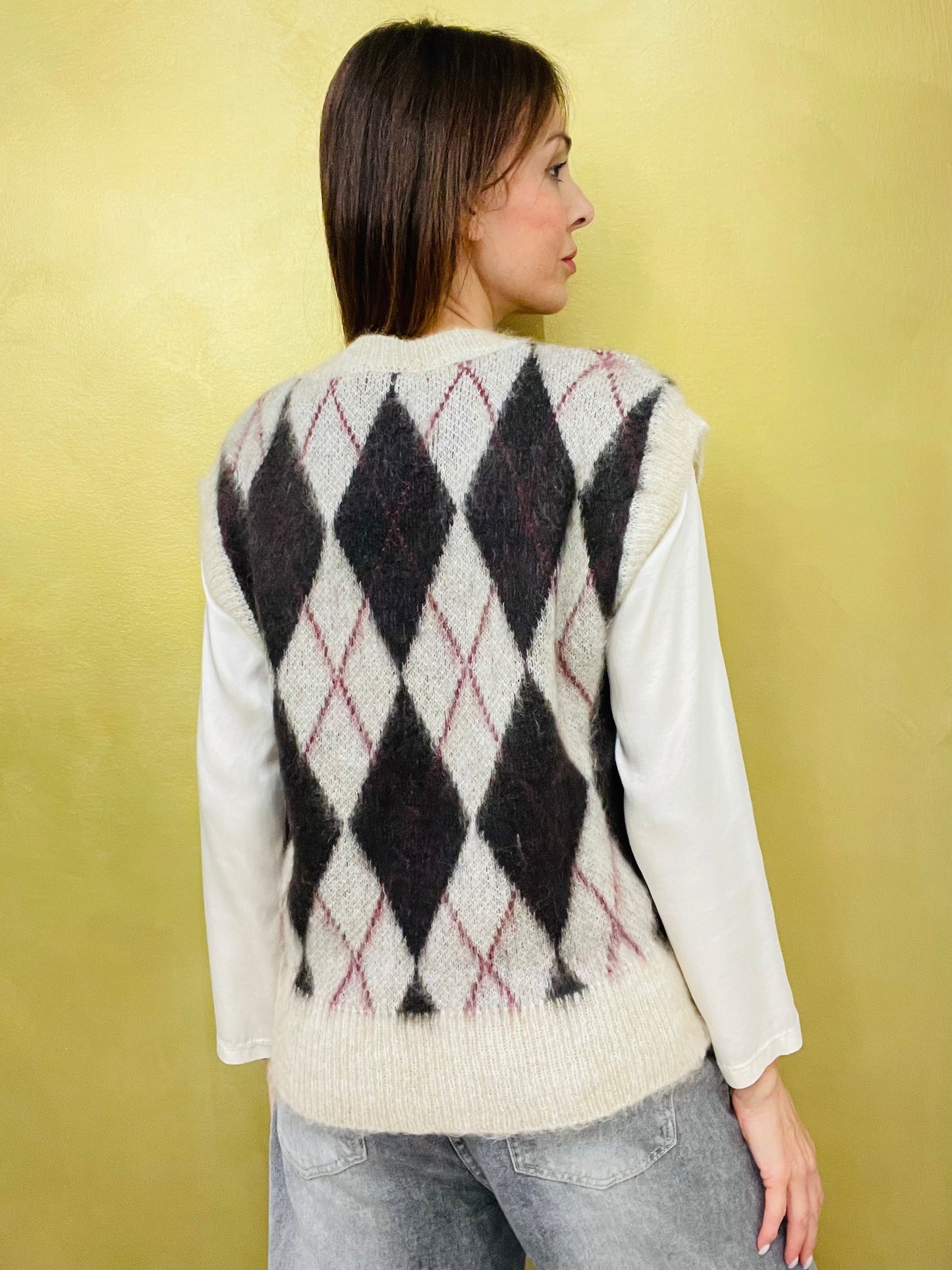 GILET OVER ROMBI