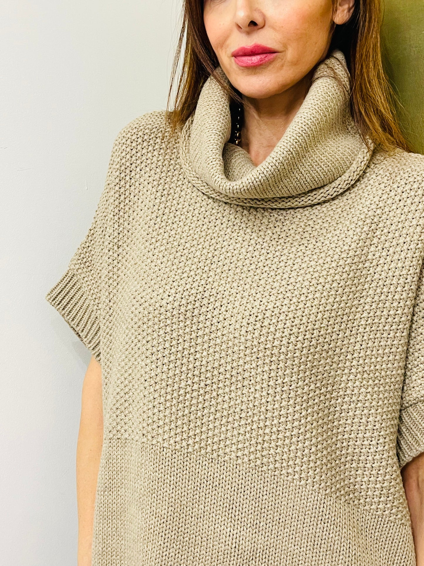 MAGLIA OVER COLLO AD ANELLO