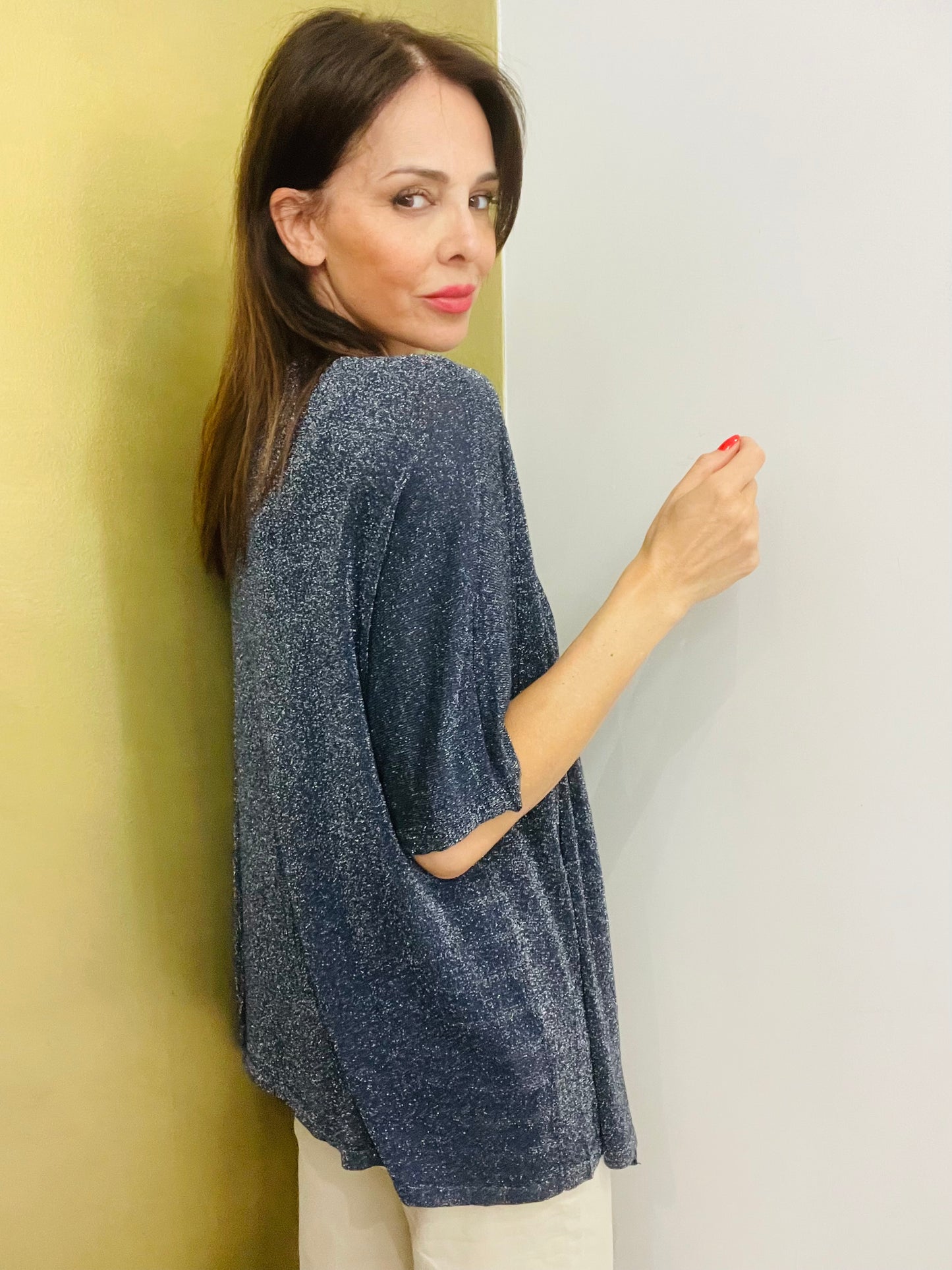 CARDIGAN LUREX
