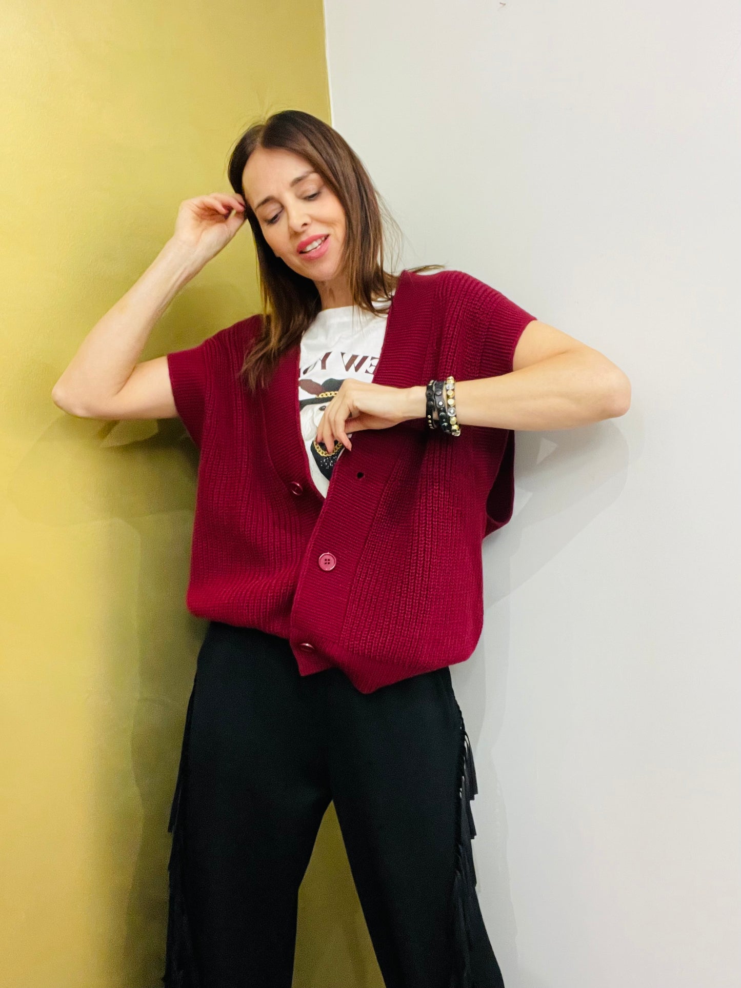 GILET IN MAGLIA