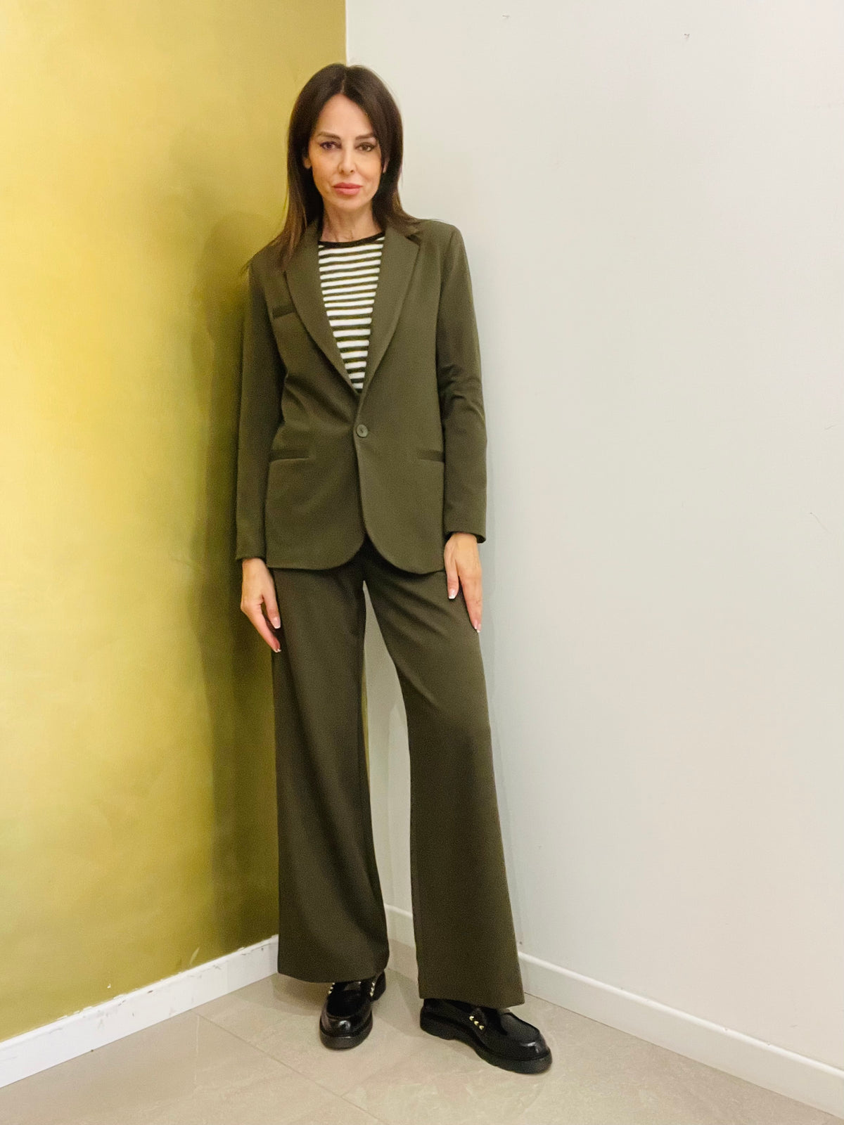 GIACCA BLAZER VERDE MILITARE