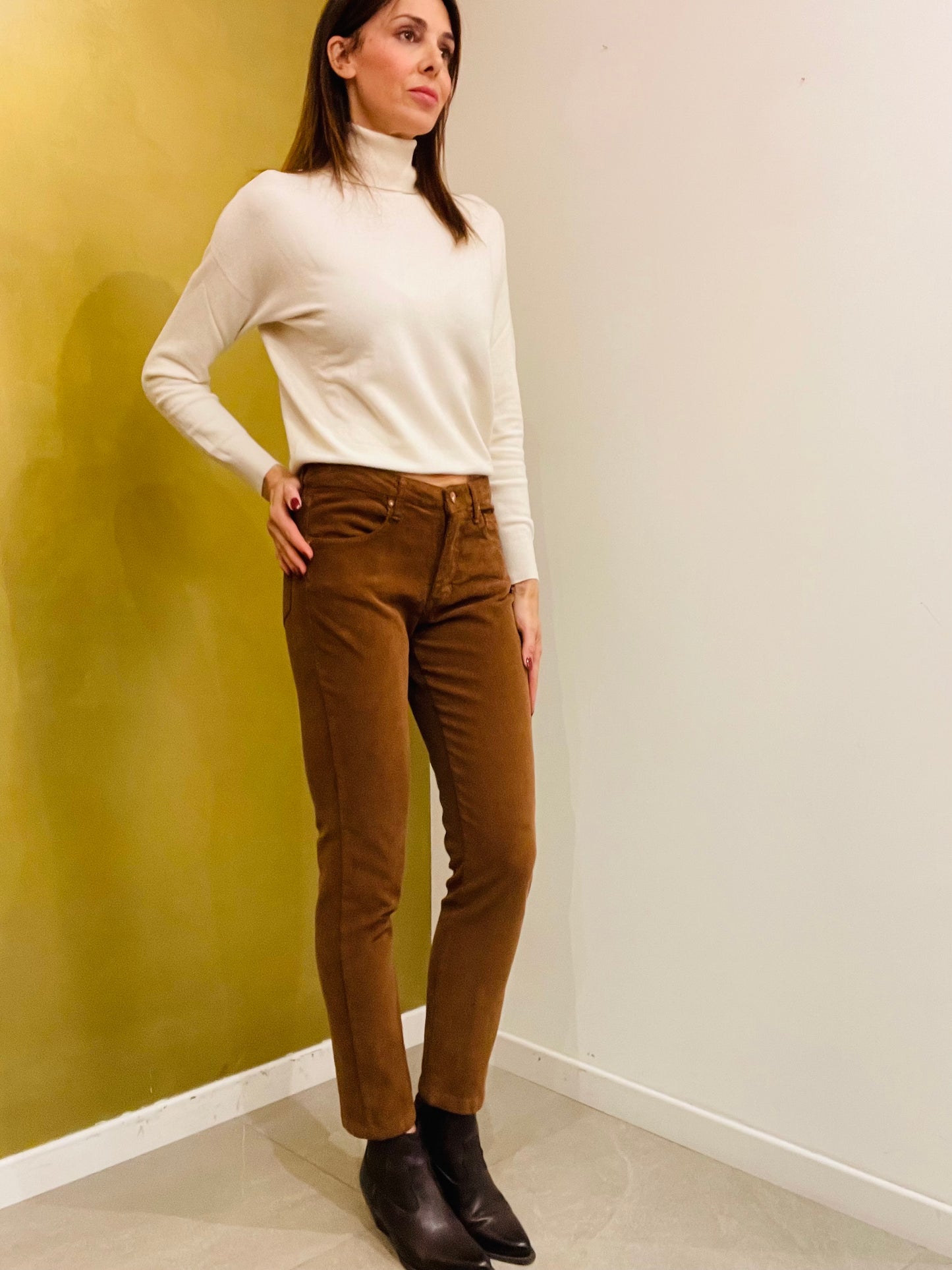 PANTALONE VELLUTINO SKINNY