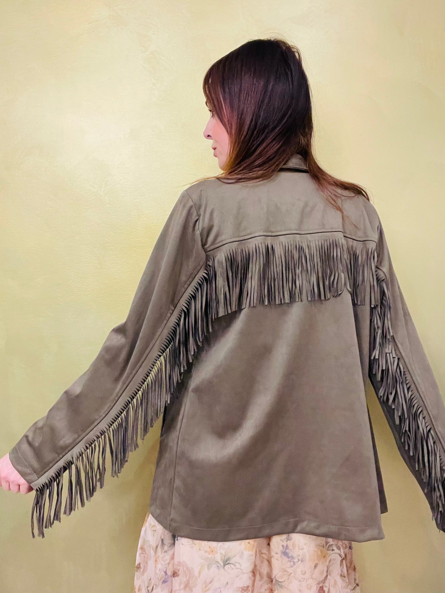 GIACCA SUEDE FRANGE