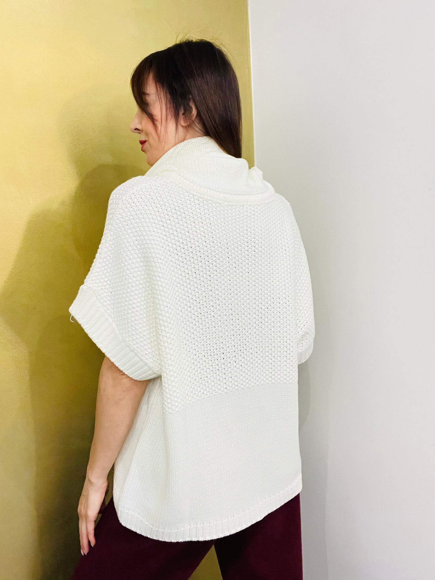 MAGLIA OVER COLLO AD ANELLO