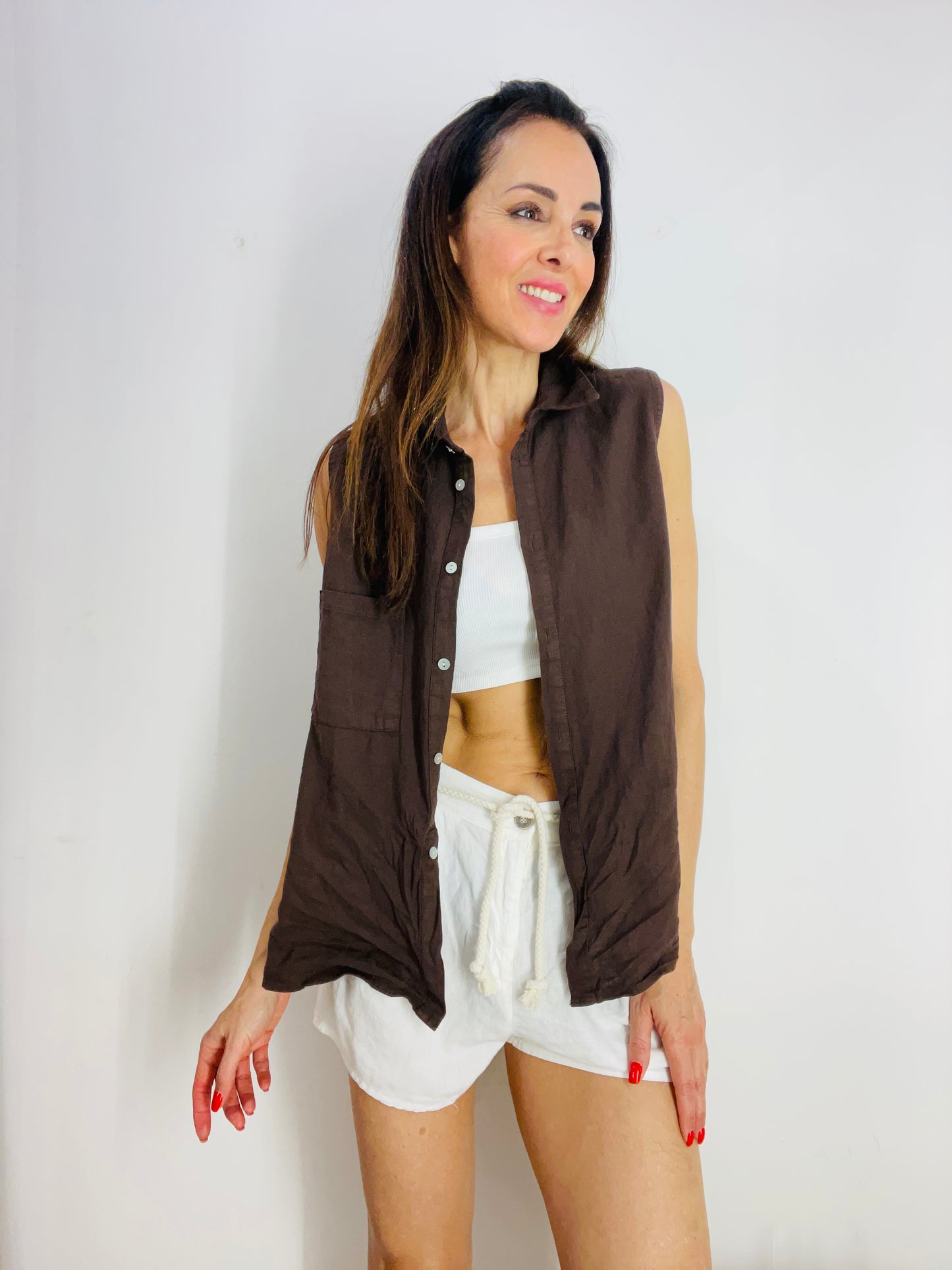 CAMICIA SMANICATA