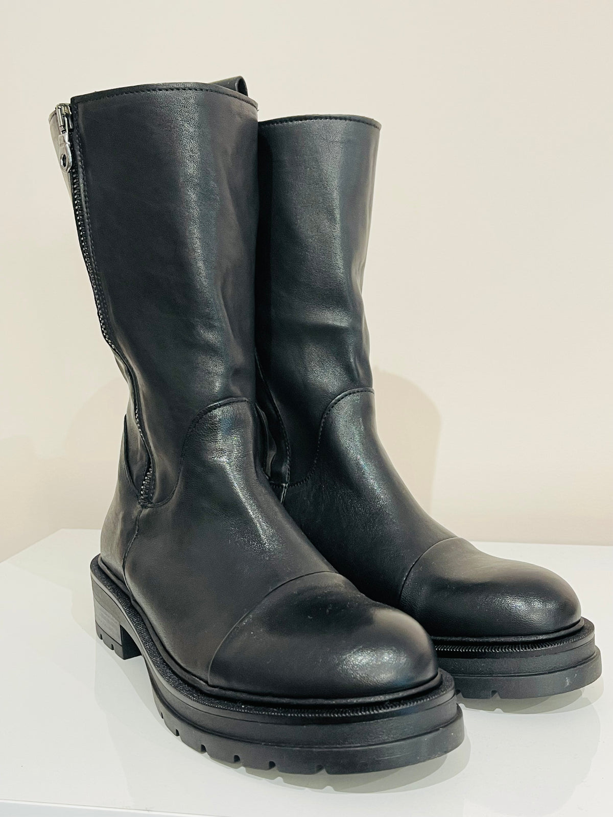 STIVALE COMBAT PELLE