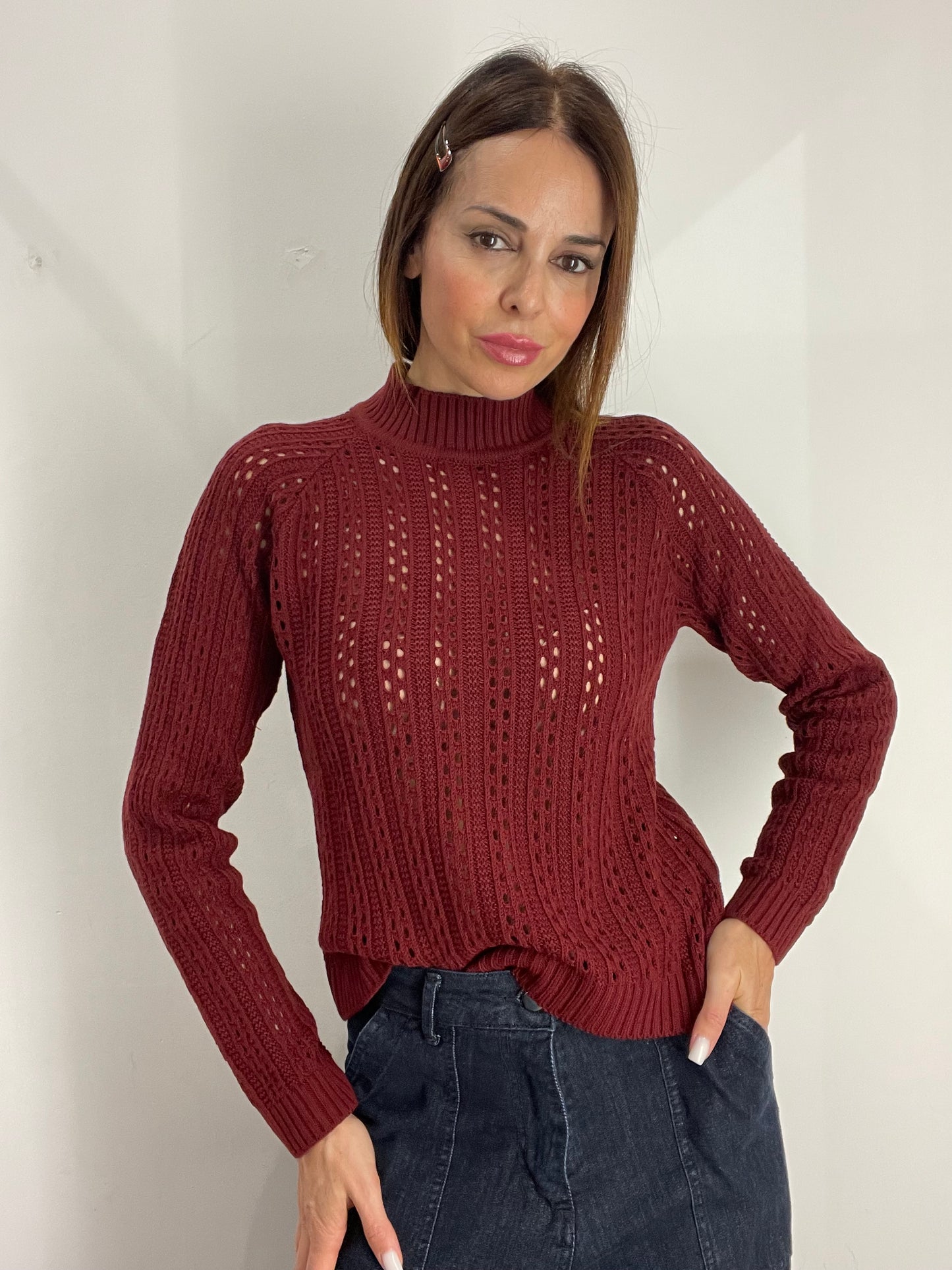 MAGLIA LUPETTO TRAFORATA