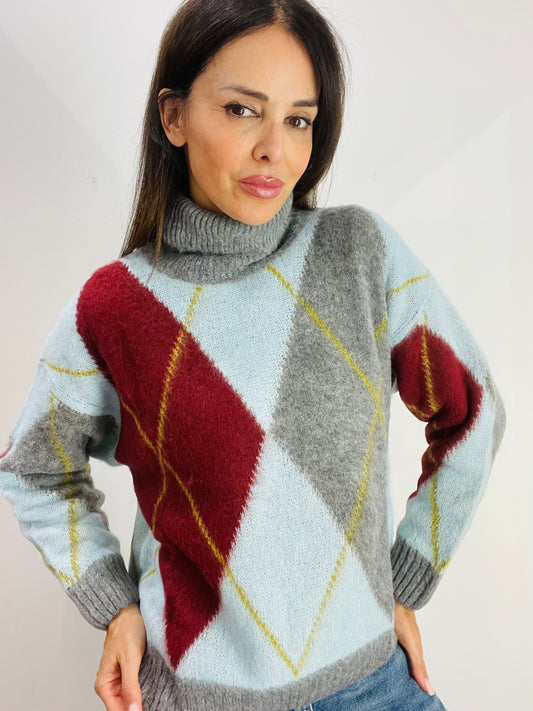 MAGLIONE DOLCEVITA ROMBI