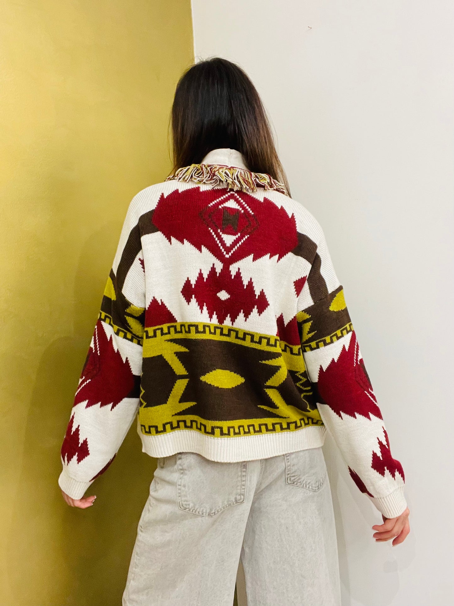 CARDIGAN CORTO CON FRANGE