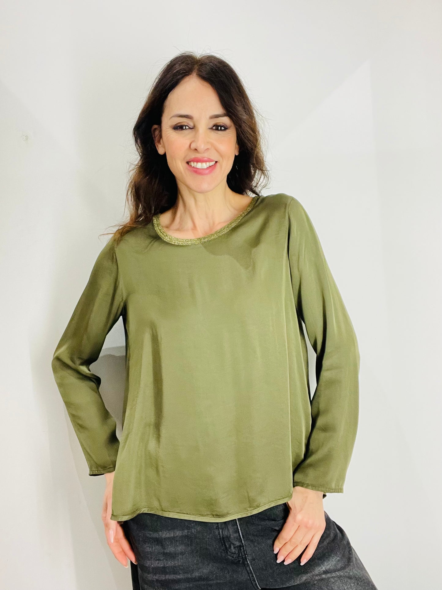 BLUSA SCOLLO LUREX