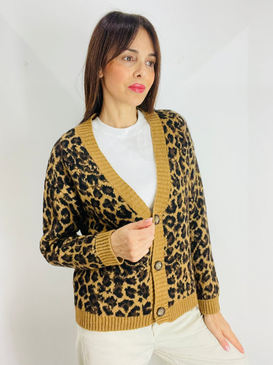 CARDIGAN MACULATO