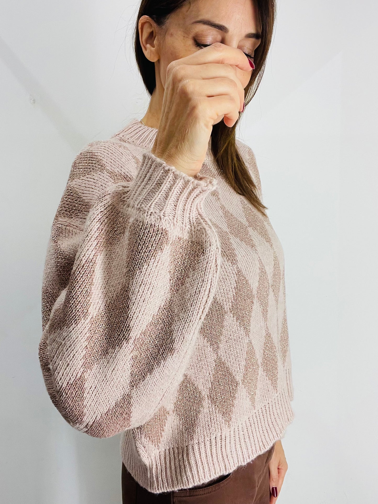 MAGLIA ROMBI LUREX