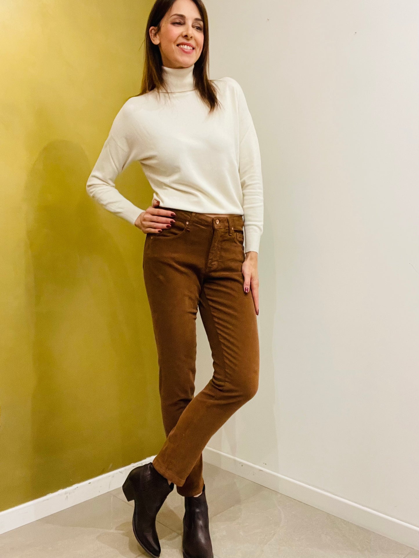 PANTALONE VELLUTINO SKINNY