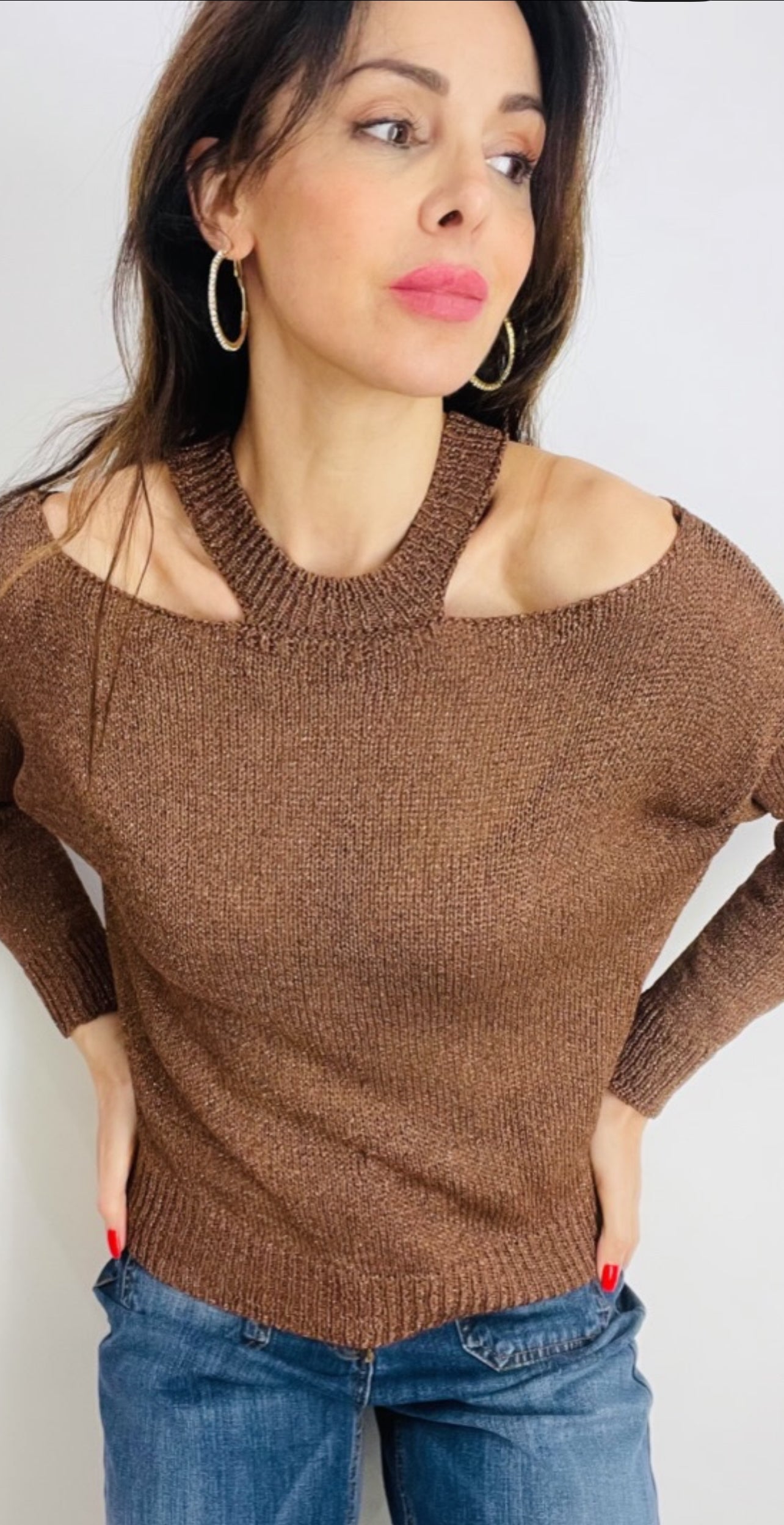 MAGLIA CUTOUT LUREX
