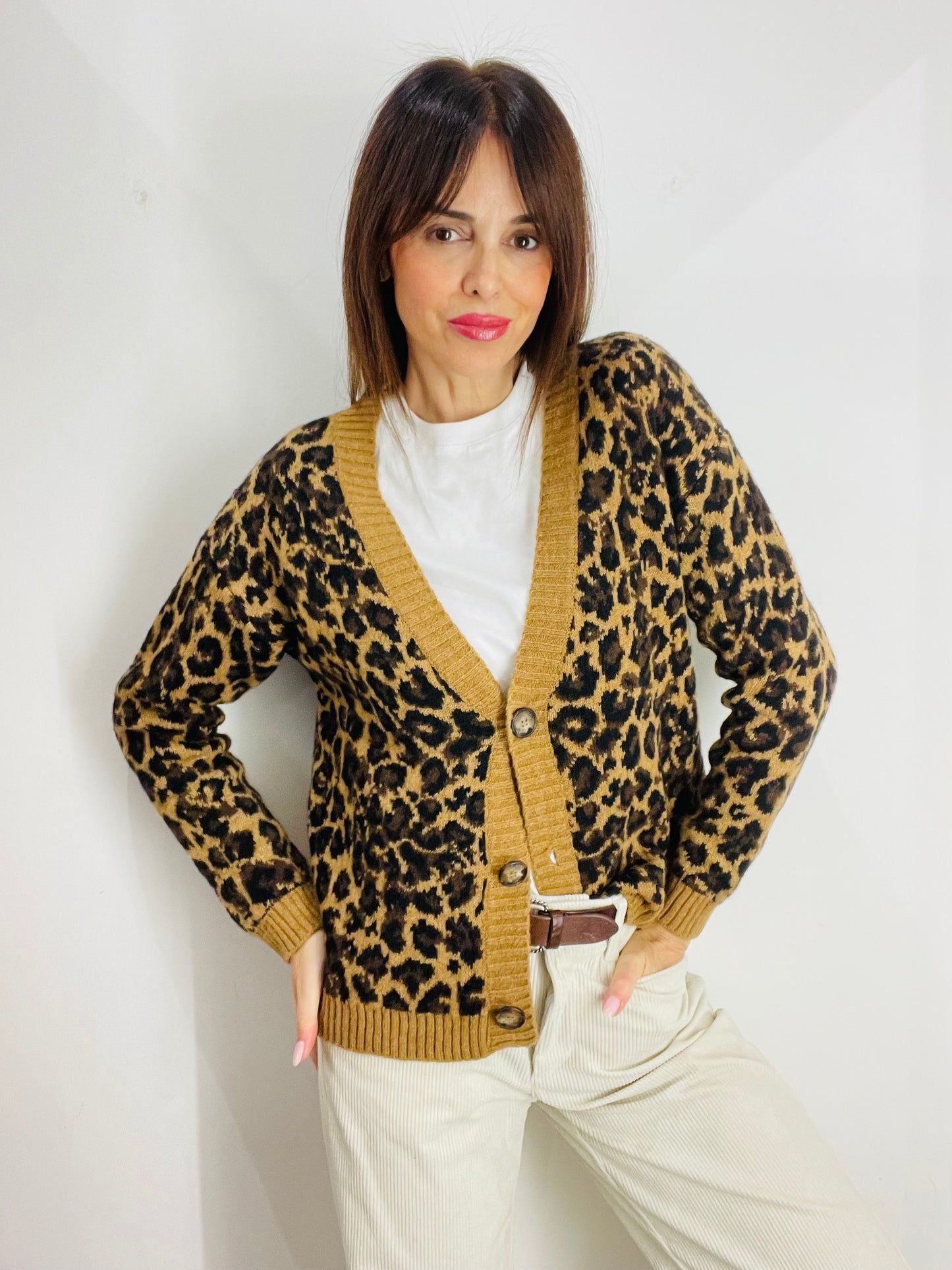 CARDIGAN MACULATO
