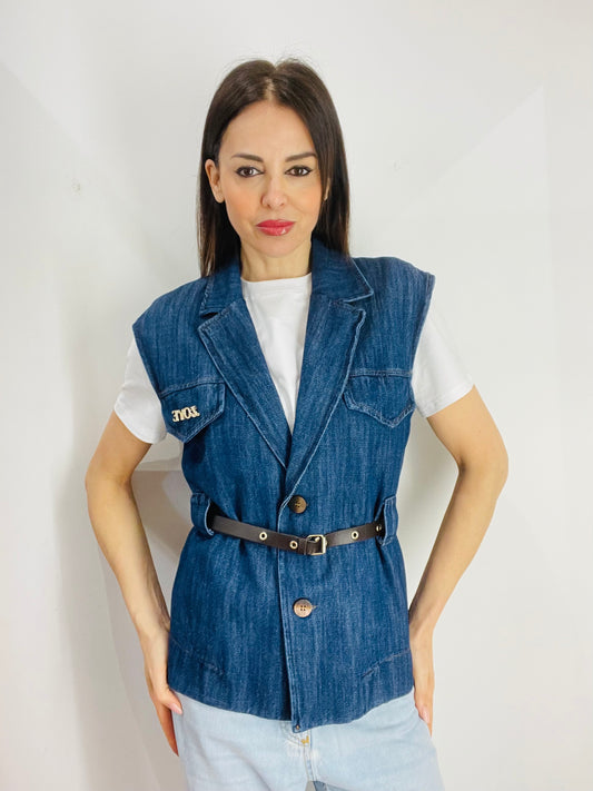 GILET IN DENIM